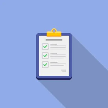 Checklist icon vector isolated. Stock Illustration