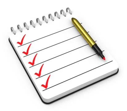 The checklist Stock Illustration