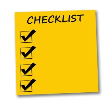 Checklist Illustrazione stock