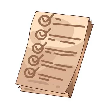 Checklist illustration Stock Illustration