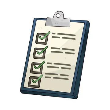 Checklist illustration イラスト素材