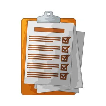 Checklist illustration Stock Illustration