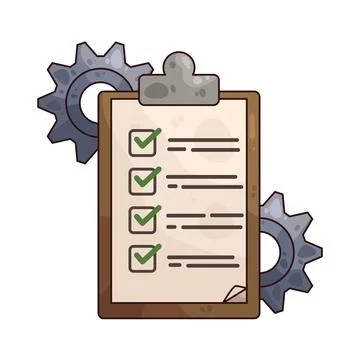 Checklist illustration Stock Illustration