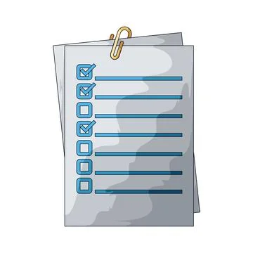 Checklist illustration Stock Illustration