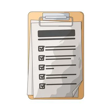 Checklist illustration Stock Illustration
