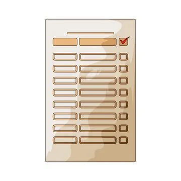 Checklist illustration Stock Illustration