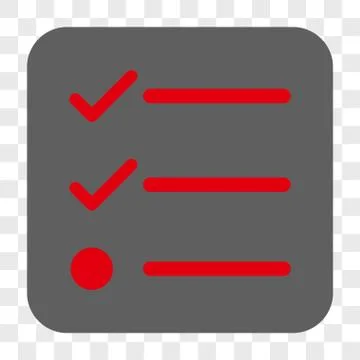 Checklist Interface Toolbar Button 스톡 일러스트