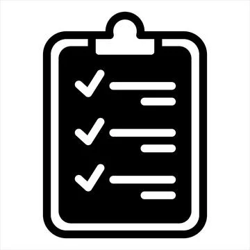 Checklist line icon vector illustration isolated on white background Stock Illustration