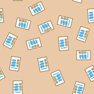 Checklist list vector seamless pattern 스톡 일러스트