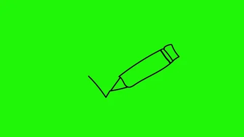 Checklist looping animation on green background Stock Footage 341787073