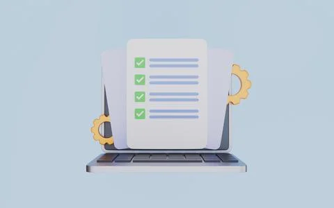Checklist marketing analytics, Complete to do list checkboxes Stock Illustration
