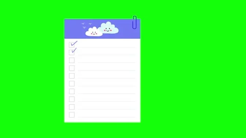 Checklist Motion Motion Graphic Overlay Vídeos de archivo 337990409