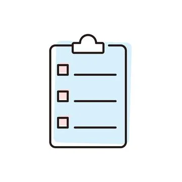 Checklist for organizing tasks in an office setting during the morning hours Ilustración de archivo