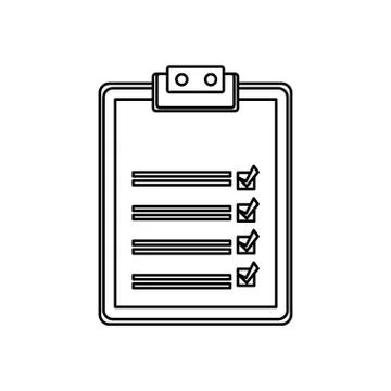 Checklist page icon Stock Illustration