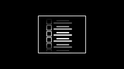 Checklist Panel Layout Stock Footage 336064032