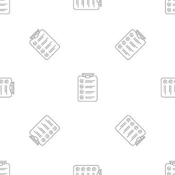 Checklist pattern seamless Stock Illustration