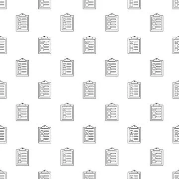 Checklist pattern vector seamless Stock Illustration