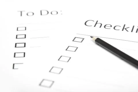 Checklist Stock Photos
