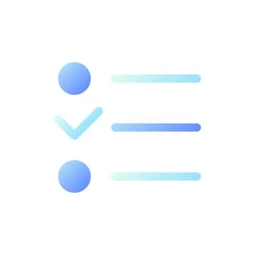 Checklist pixel perfect flat gradient two-color ui icon Illustrazione stock