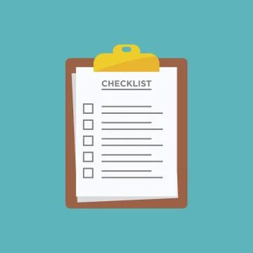 Checklist - report icon vector design template Stock Illustration