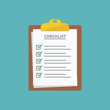 Checklist - report icon vector design template Stock Illustration