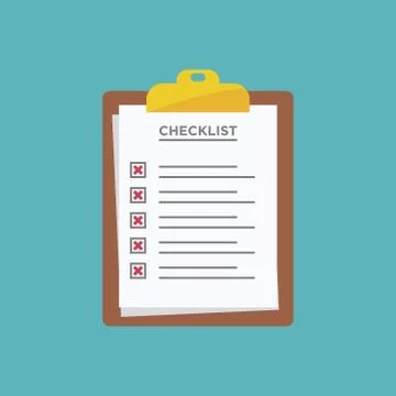 Checklist - report icon vector design template Stock Illustration
