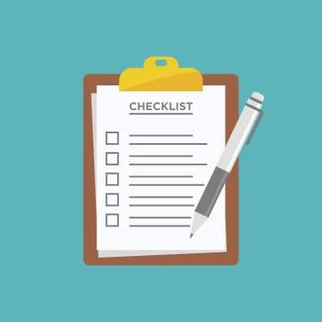 Checklist - report icon vector design template Stock Illustration