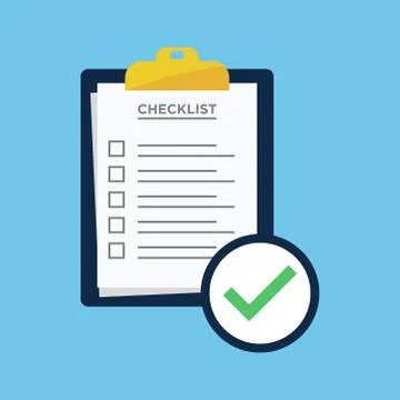 Checklist - report icon vector design template Stock Illustration