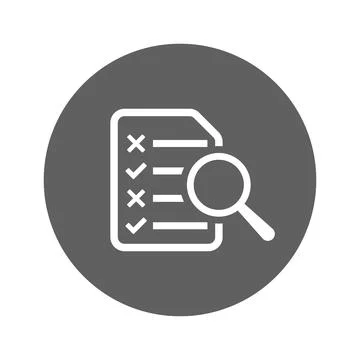 Checklist, report, seo, analytics icon. Stock Illustration