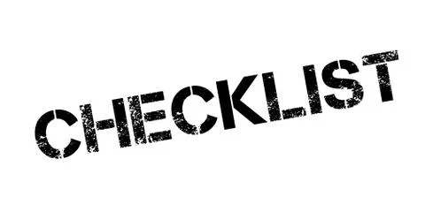 Checklist rubber stamp Stock Illustration
