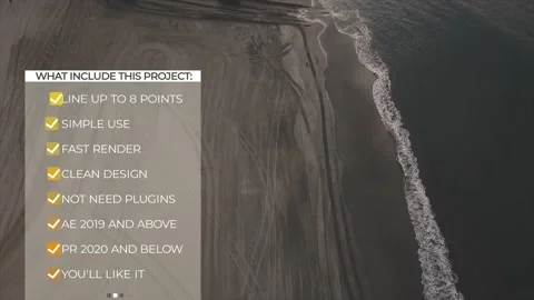Checklist with Sidebars 스톡 After Effects