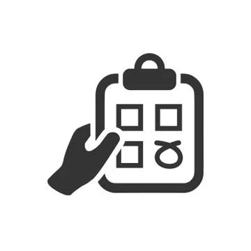 Checklist, Survey Icon Stock Illustration