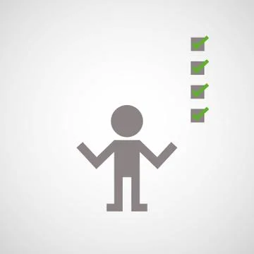 Checklist symbol Illustrazione stock