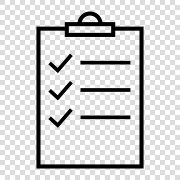 Checklist symbol. Vector icon Stock Illustration