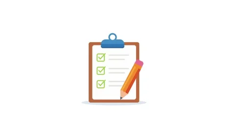 Checklist Task Completion Concept Icon animation. Vídeos de archivo 346858035