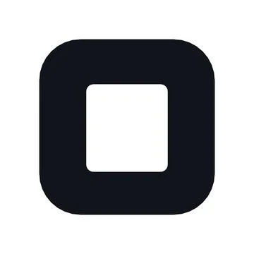 Checklist Tasks Icon Black Rounded Square Button Business Finance Symbol Vector Stock Illustration