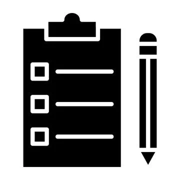Checklist Vector Icon Design Illustration Stock Illustration