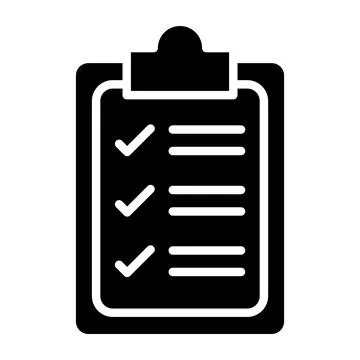 Checklist Vector Icon Design Illustration Stock Illustration