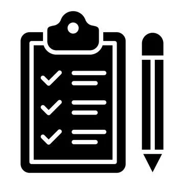 Checklist Vector Icon Design Illustration Illustrazione stock