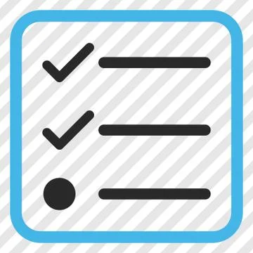 Checklist Vector Icon In a Frame Stockillustratie