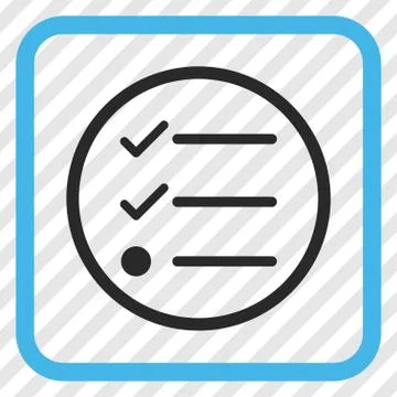 Checklist Vector Icon In a Frame 库存插图