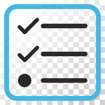 Checklist Vector Icon In a Frame Stockillustratie