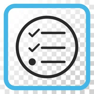Checklist Vector Icon In a Frame イラスト素材