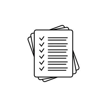 Checklist vector icon. Stock Illustration