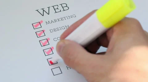 Checklist WEB Stock Footage 41785724