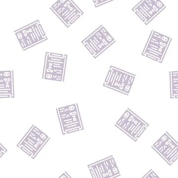 Checklist wedding organization glyph vector seamless pattern Illustrazione stock