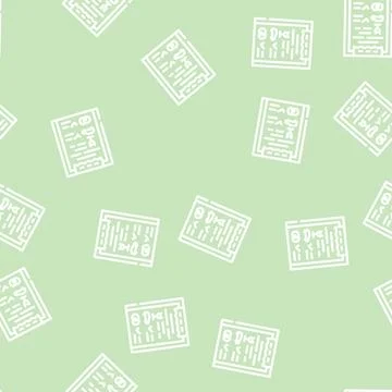 Checklist wedding organization line vector seamless pattern Illustrazione stock