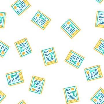 Checklist wedding organization vector seamless pattern Illustrazione stock