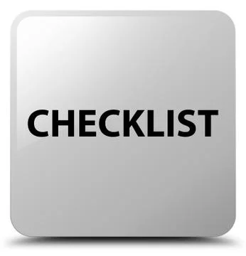 Checklist white square button Stock Illustration