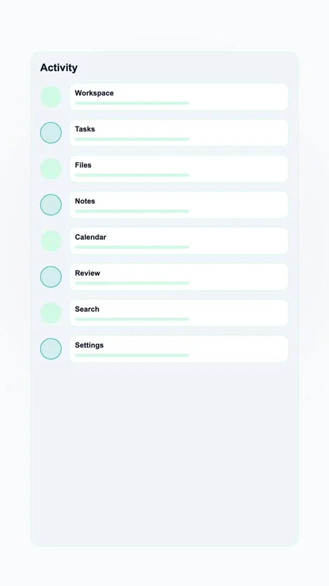 Checklist Workspace Generic SaaS Interface Vertical Animation Stock Footage 345154056
